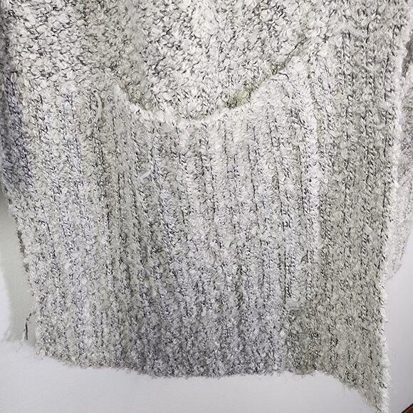Tribekka 44 Cardigan Sweater Medium Gray Cozy Knit Open Front Pocket Long Sleeve - Picture 8 of 11